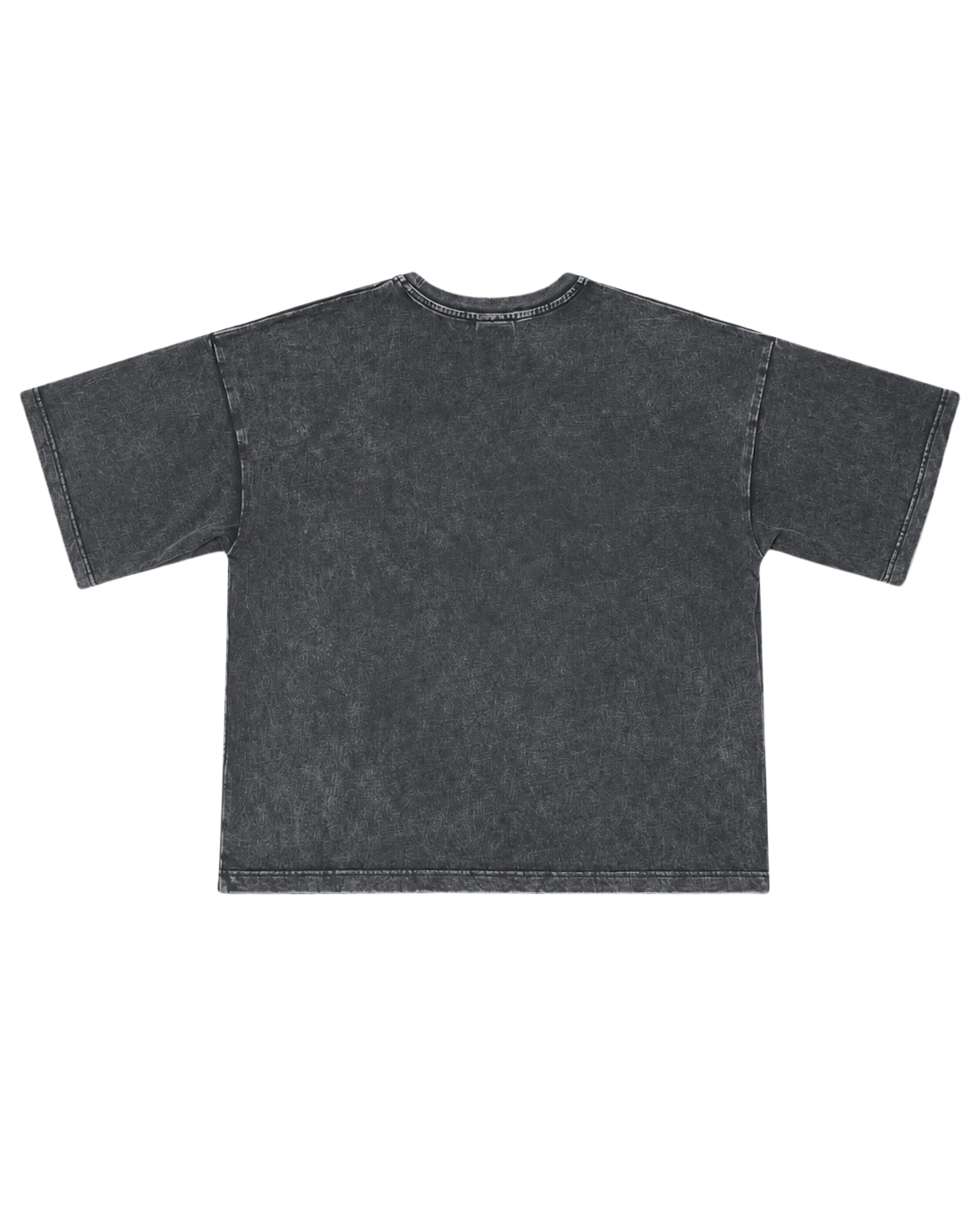 Dos du t-shirt SEVN Reckoning noir délavé oversize